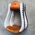 All-Around Stirrups Rawhide With Leather Lacing