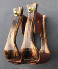 Premier Line The Halfbreed Ronnie Nettles Stirrups With Tread Width In Rustic Wrangler Finish