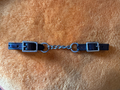 Leather Curb With Single Row Chain And Two Ss Buckles