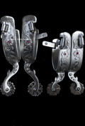 Francois Gauthier Ladies Or Spurs In Ss With Ss Trim And Stone