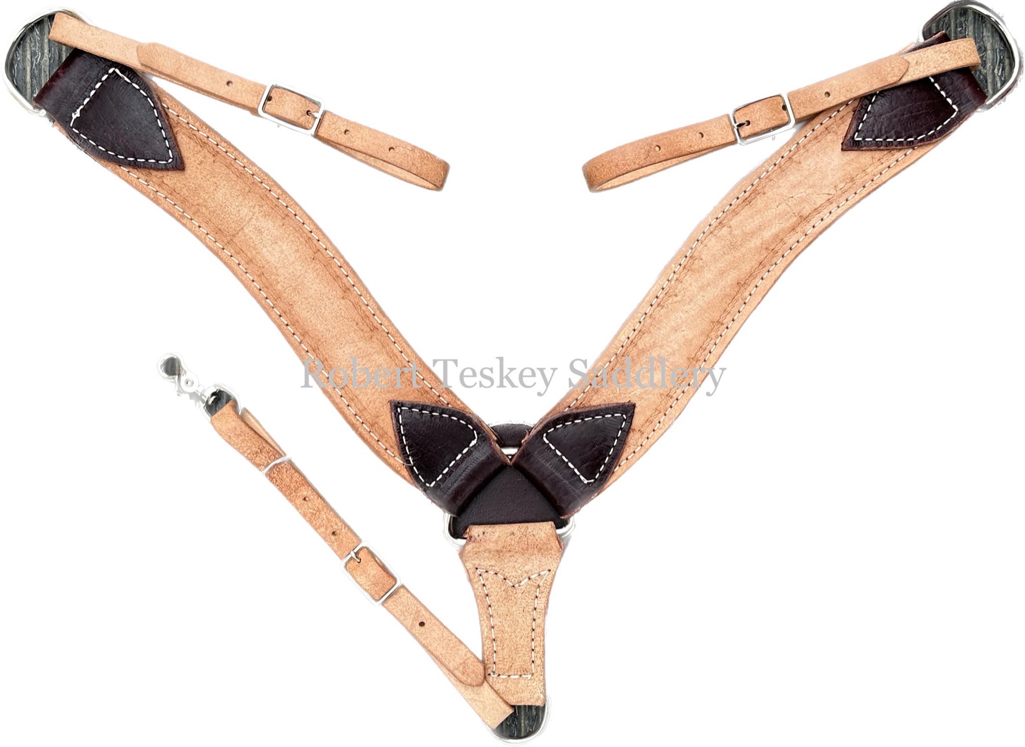 Breast Collar With Rough- Out Leather Shoulder Pieces In