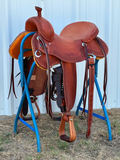 Stuart Rybak CowHorse Saddle with a 15 1/2- inch Slick Out Seat