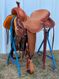 Stuart Rybak CowHorse Saddle with a 16- inch Slick Out Seat
