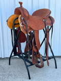 Stuart Rybak CowHorse Saddle with a 16- inch Rough Out Seat 080324