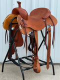 Stuart Rybak CowHorse Saddle with a 16- inch Rough Out Seat