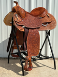Jim Taylor Platinum Bob Loomis Reining Saddle With A Suede Seat