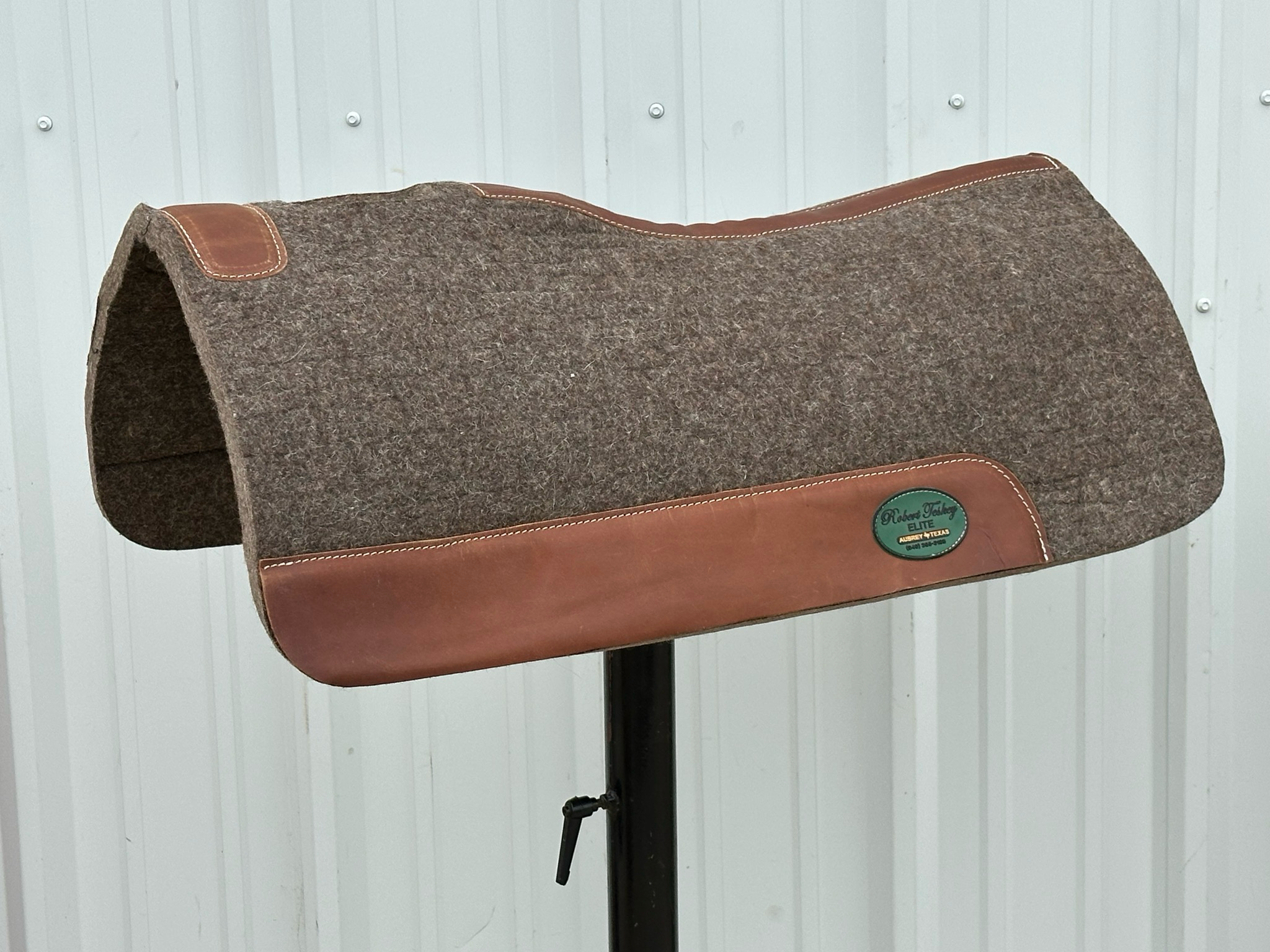 Robert Teskey Elite Contoured 1- inch Thickness Merino Wool Saddle Pad
