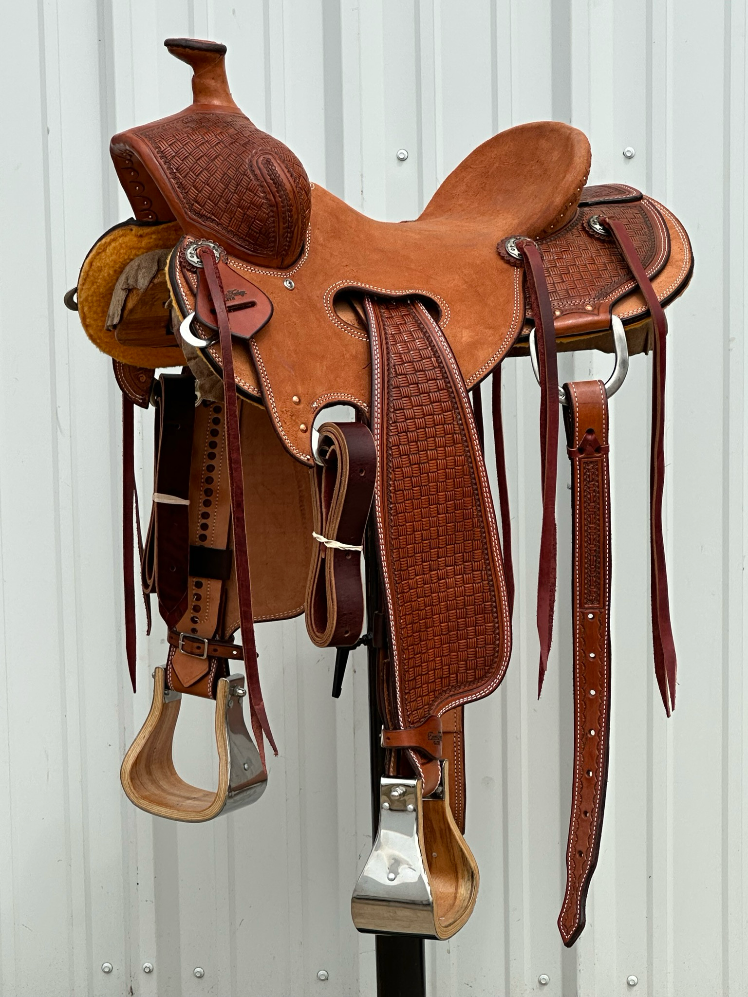 Robert-Teskey-Elite-Super-Arizona-Strip-Down-Seat-Rig-Ranch-Roping-Saddle